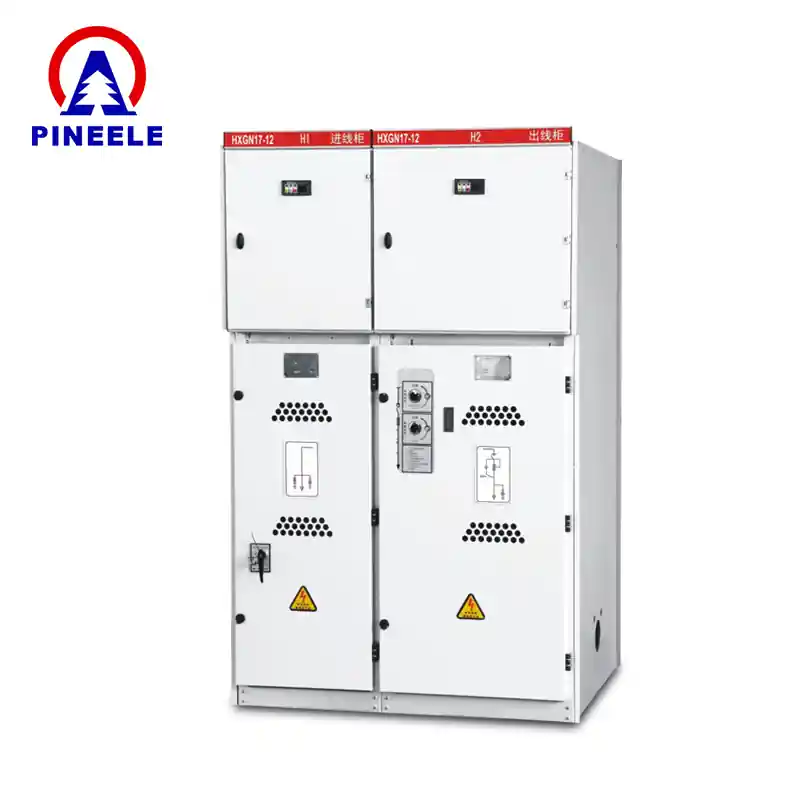 Indoor ring main unit RMU setup in a commercial power distribution panel